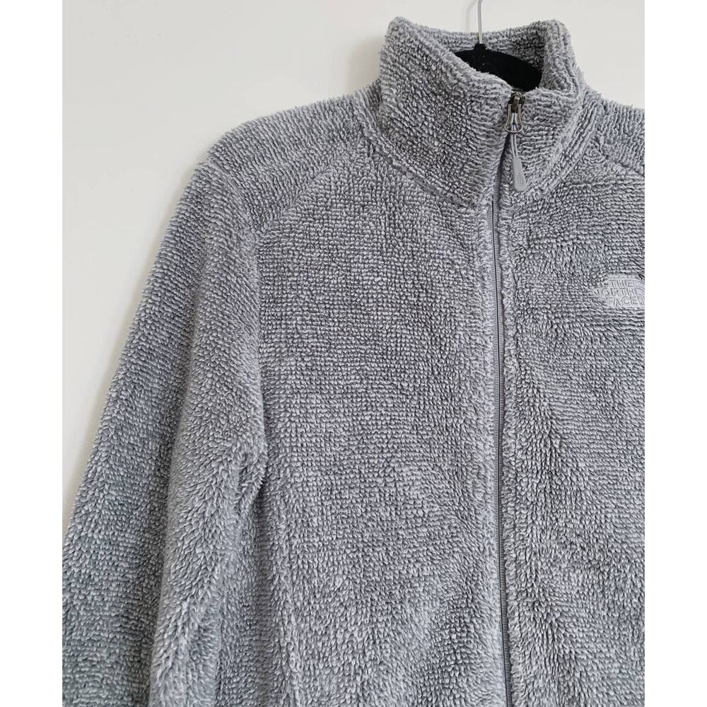 Light Grey The North Face Osito Fleece Full Zip Jacket M - Picture 2 of 5